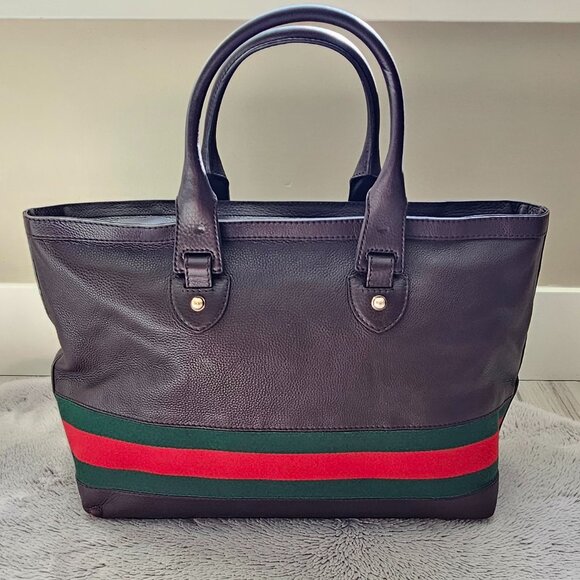 GUCCI Web Heritage Tote - Picture 2 of 10